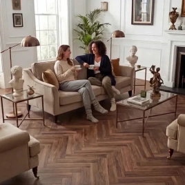 HDF ламинат FLOORFORT Walnut Tree Елочка Орех Кембридж