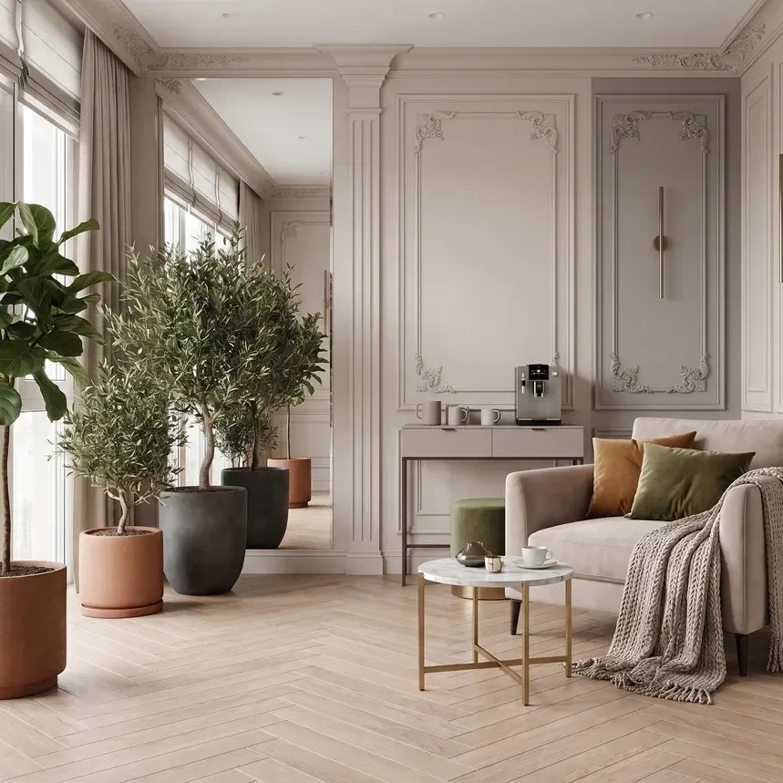 HDF ламинат FLOORFORT Oak Heritage Елочка Дуб Беркли  фото 1