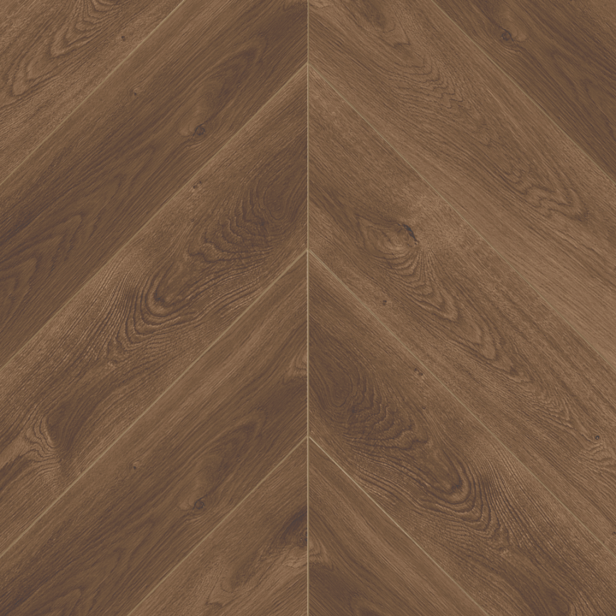 SPC плитка ALPINE FLOOR Chevron Alpine «Дуб Коричневый» фото 1