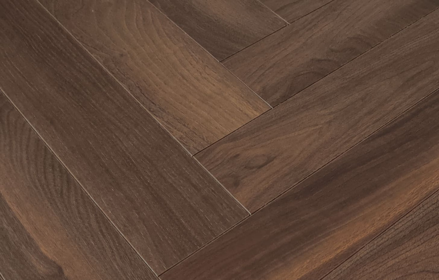 HDF ламинат FLOORFORT Walnut Tree Елочка Орех Стенфорд фото 4