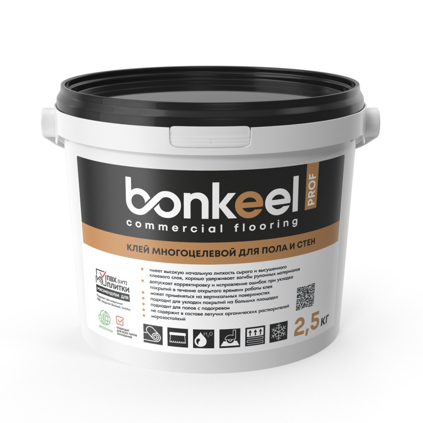 Клей многоцелевой BONKEEL Prof для пола и стен 2,5кг фото 1
