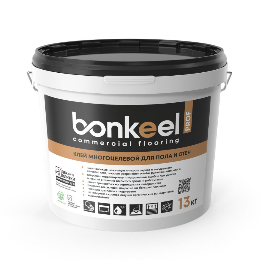 Клей многоцелевой BONKEEL Prof для пола и стен 13кг фото 1