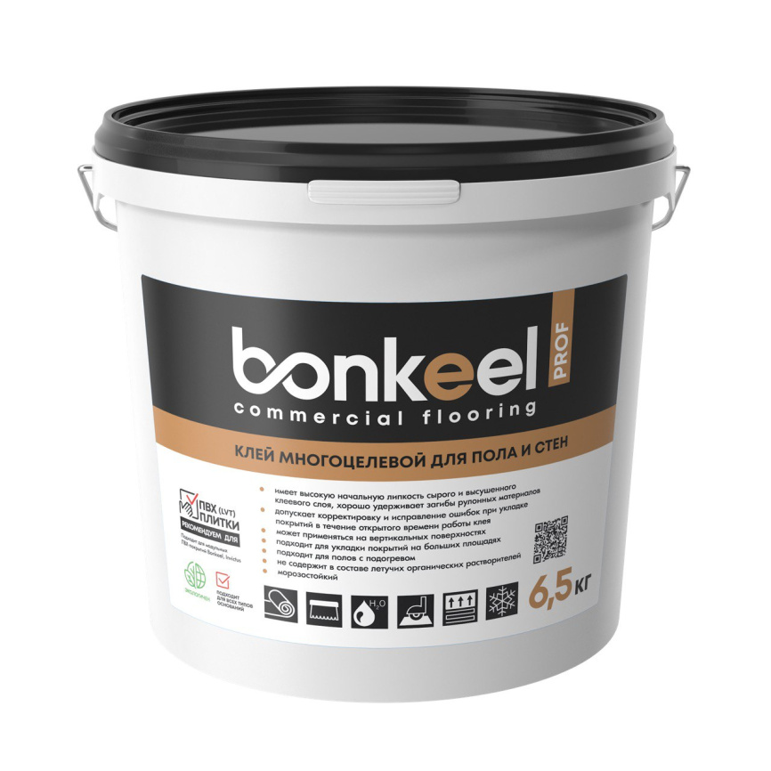 Клей многоцелевой BONKEEL Prof для пола и стен 6,5кг фото 1